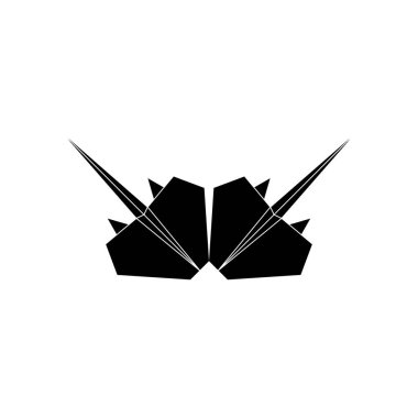 Origami Formu 'ndan esinlenilen Stingray Fish Shape, Logo, Pictogram, Sucul Hayvan Figürü, Website, Apps veya Grafik Tasarım Elementi için kullanılabilir. Vektör İllüstrasyonu