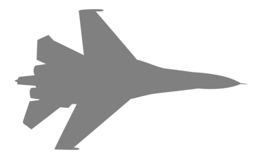 Jet Fighter 'ın silueti, savaş uçakları öncelikle havadan havaya muharebe için tasarlanmış askeri uçaklardır. PNG Biçimi