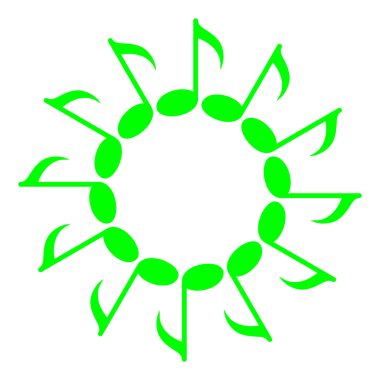 Müzik Notasyonu Simgesi tarafından oluşturulan Çember Şekli, Logo, Pictogram, Amblem, Müzikal İllüstrasyon, Dekorasyon, Dekorasyon, Kapak, Çerçeve Tasarımı veya Grafik Tasarım Elemanı için kullanılabilir. PNG Biçimi