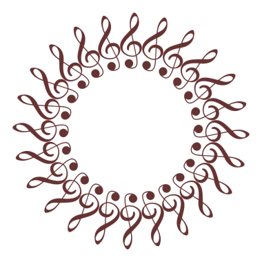 Müzik Notasyonu Simgesi tarafından oluşturulan Çember Şekli, Logo, Pictogram, Amblem, Müzikal İllüstrasyon, Dekorasyon, Dekorasyon, Kapak, Çerçeve Tasarımı veya Grafik Tasarım Elemanı için kullanılabilir. PNG Biçimi