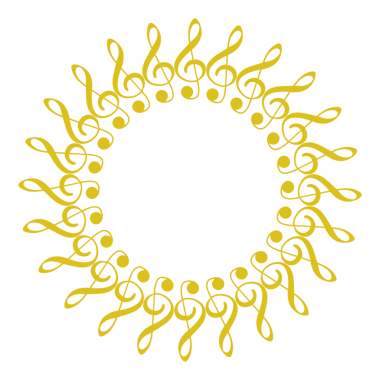 Müzik Notasyonu Simgesi tarafından oluşturulan Çember Şekli, Logo, Pictogram, Amblem, Müzikal İllüstrasyon, Dekorasyon, Dekorasyon, Kapak, Çerçeve Tasarımı veya Grafik Tasarım Elemanı için kullanılabilir. PNG Biçimi