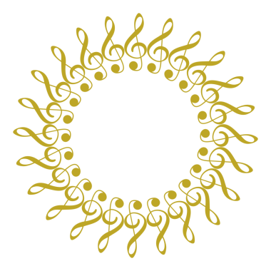 Müzik Notasyonu Simgesi tarafından oluşturulan Çember Şekli, Logo, Pictogram, Amblem, Müzikal İllüstrasyon, Dekorasyon, Dekorasyon, Kapak, Çerçeve Tasarımı veya Grafik Tasarım Elemanı için kullanılabilir. PNG Biçimi