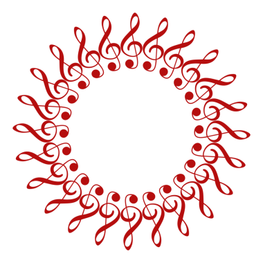 Müzik Notasyonu Simgesi tarafından oluşturulan Çember Şekli, Logo, Pictogram, Amblem, Müzikal İllüstrasyon, Dekorasyon, Dekorasyon, Kapak, Çerçeve Tasarımı veya Grafik Tasarım Elemanı için kullanılabilir. PNG Biçimi