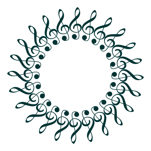 Müzik Notasyonu Simgesi tarafından oluşturulan Çember Şekli, Logo, Pictogram, Amblem, Müzikal İllüstrasyon, Dekorasyon, Dekorasyon, Kapak, Çerçeve Tasarımı veya Grafik Tasarım Elemanı için kullanılabilir. PNG Biçimi