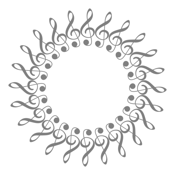Müzik Notasyonu Simgesi tarafından oluşturulan Çember Şekli, Logo, Pictogram, Amblem, Müzikal İllüstrasyon, Dekorasyon, Dekorasyon, Kapak, Çerçeve Tasarımı veya Grafik Tasarım Elemanı için kullanılabilir. PNG Biçimi