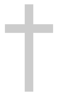 The cross is the principal symbol of Christianity, in Christian religious beliefs the Christian cross representing the crucifixion of Jesus. Format PNG
