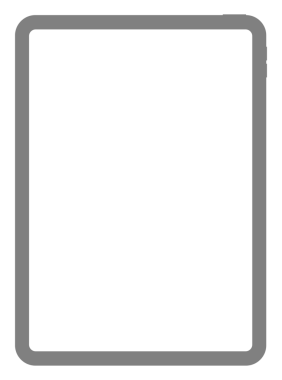 Tablet Bilgisayar Silueti, Pictogram, Logo, Apps, Mock Up, İmza, Simge, Sembol veya Grafik Tasarım Elemanı için kullanılabilir. Düz stil. PNG Biçimi