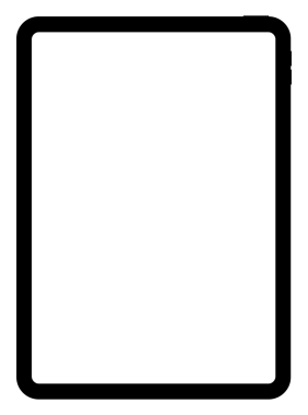 Tablet Bilgisayar Silueti, Pictogram, Logo, Apps, Mock Up, İmza, Simge, Sembol veya Grafik Tasarım Elemanı için kullanılabilir. Düz stil. PNG Biçimi