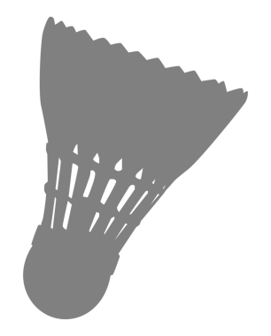 Badminton Shuttlecock Silhouette, Logo, Pictogram, Spor Haberleri, Simge için kullanılabilir. Sembol veya Grafik Tasarım Elementi. PNG Biçimi