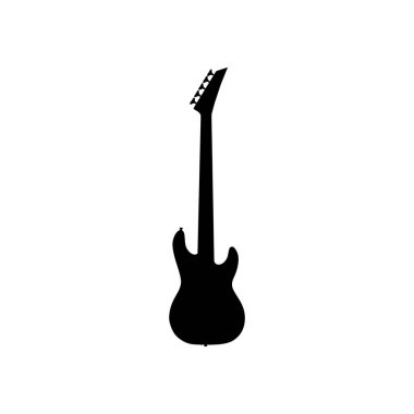 Electric Bass Silhouette, Logo, Pictogram, Müzikal Enstrümantal İllüstrasyon, Simge, Uygulamalar, Web Sitesi veya Grafik Tasarım Elemanı için kullanılabilir. Vektör İllüstrasyonu