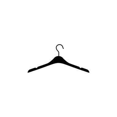 Clothes Hanger Silhouette, can use for Pictogram, Logo Gram, Apps, Icon, Symbol, Sign, Website, or Graphic Design Element. Vector Illustration
