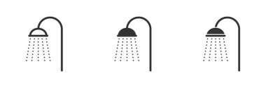 Simple shower icon. Vector illustration. clipart