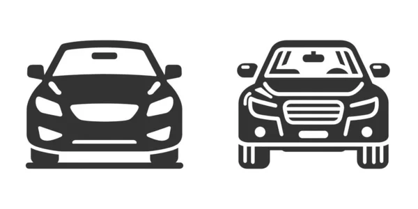 Иконка Автомобиля Изолирована Белом Фоне Векторная Иллюстрация — стоковый вектор