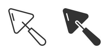 Trowel icon. Simple design. Vector illustration. clipart