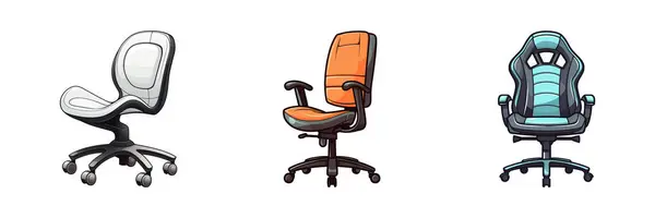 Kancelářská Židle Vektorová Ilustrace — Stockový vektor