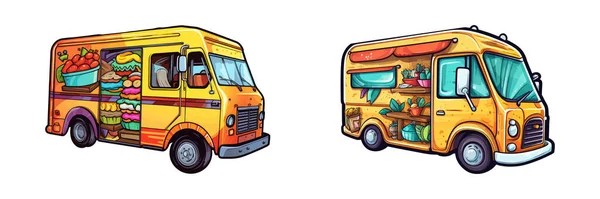 Camion Dei Cartoni Animati Illustrazione Vettoriale — Vettoriale Stock