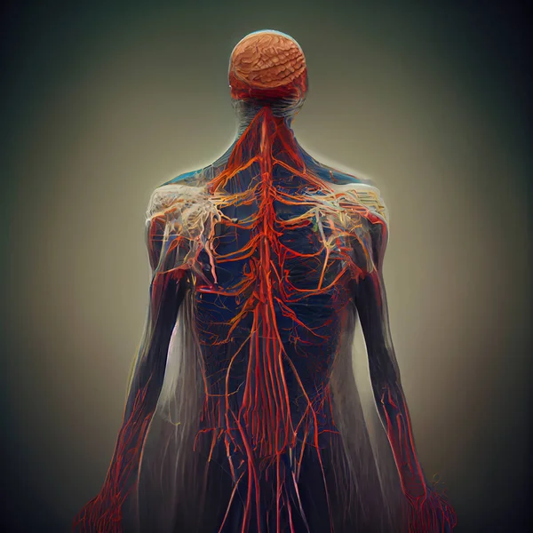 Nerves and other parts of the human body.
