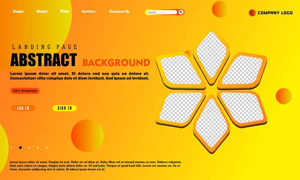 ウェブサイトのテンプレートデザイン ウェブサイト開発のためのウェブページデザインのベクトルイラストコンセプト — ストックベクタ