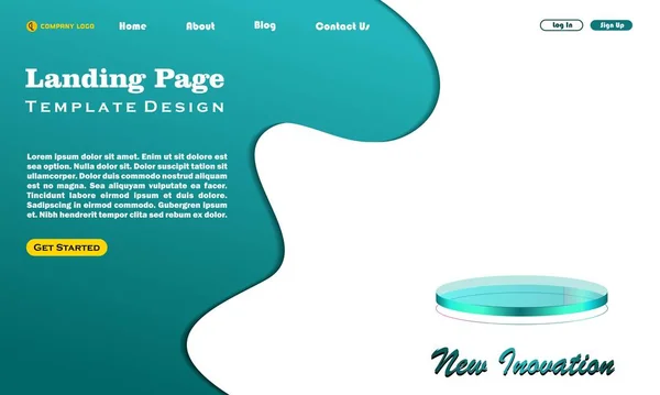 Website 템플릿 디자인 사이트 개발을 페이지 디자인의 — 스톡 벡터
