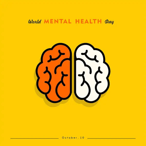 World mental health day, Raising awareness of mental health. Control and protection. Medical health care design