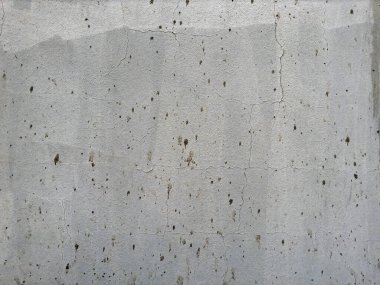 Fotokopi alanı için eski beton duvar grunge arka planı, oyun tasarımı. Arkaplan, reklam ve grafik tasarımı için çizik ve çatlaklarla yaşlanmış monokrom duvar dokusu