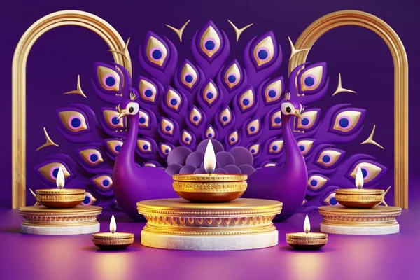 Rendering Für Diwali Festival Diwali Deepavali Oder Dipavali Das Festival — Stockfoto