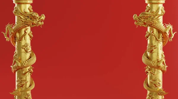Ілюстрація Фону Щасливого Китайського Нового Року 2024 Знак Зодіаку Дракона — стокове фото