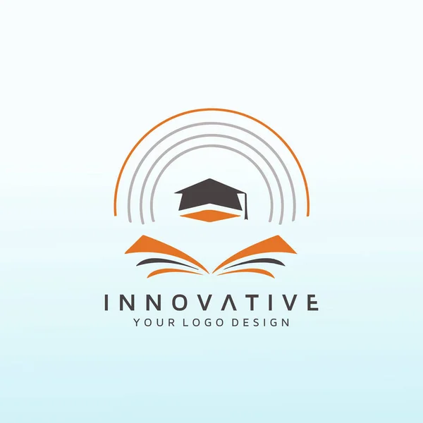 Projekt Logo Wektora Platformy Poradnictwa Dla Studentów — Wektor stockowy