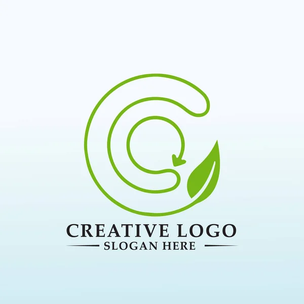 Recycles Nutrients Vector Logo Design — Stock Vector