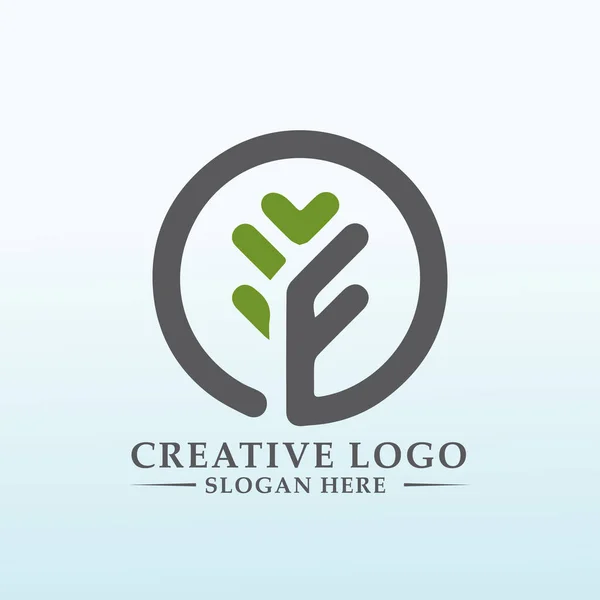 Navrhnout Silné Logo Pro Farmu — Stockový vektor