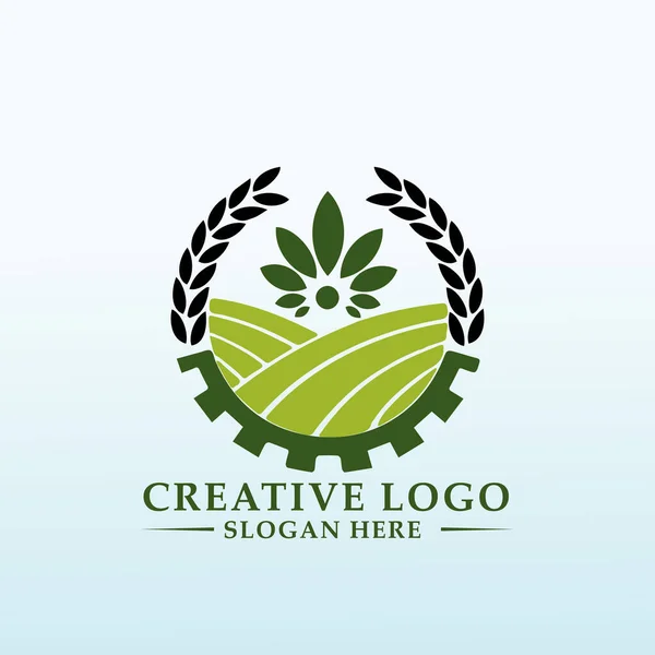 Diseño Nuevo Logotipo Para Nuestra Granja Mantener — Archivo Imágenes Vectoriales