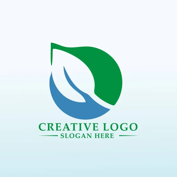 Create Innovative Technical Logo Green — Stock Vector