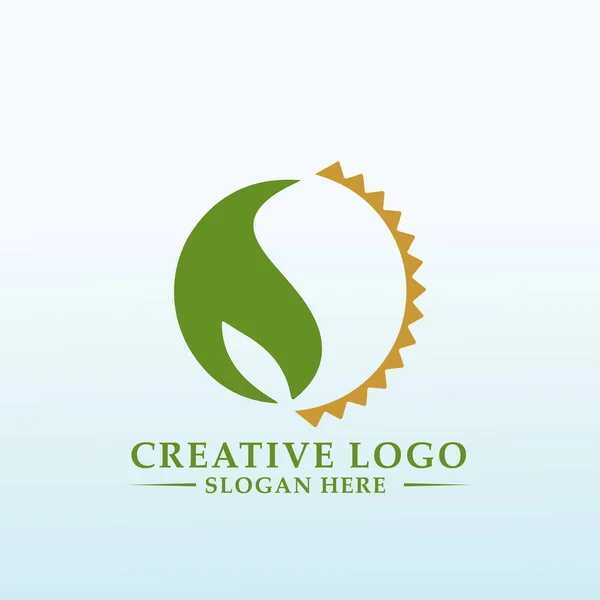 Projektowanie Logo Wektora Dla Gospodarstw Rolnych — Wektor stockowy