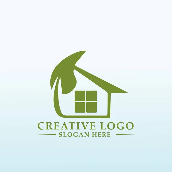 Rise Nature Vector Logo Design — Stock Vector