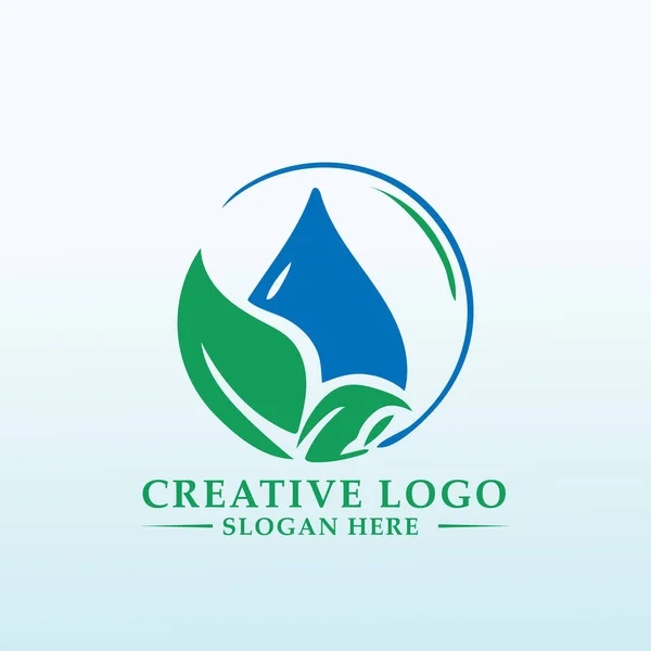 Stijgen Natuur Vector Logo Ontwerp — Stockvector