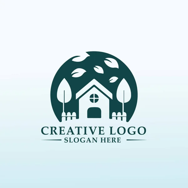 Utomhusunderhåll Logotyp För Helt Verksamhet — Stock vektor