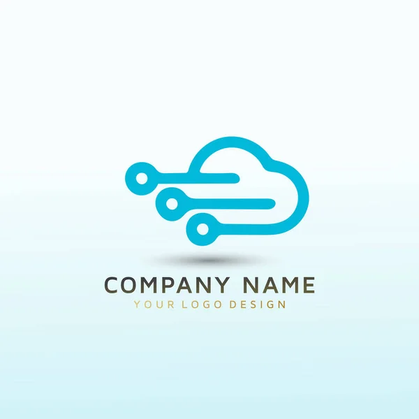 Cloud Beratung Neues Logo — Stockvektor