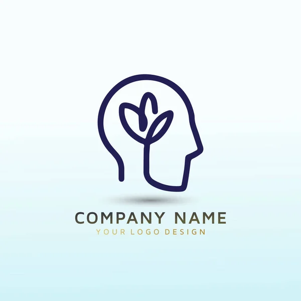 Gedankenvektor Logo Design Idee — Stockvektor