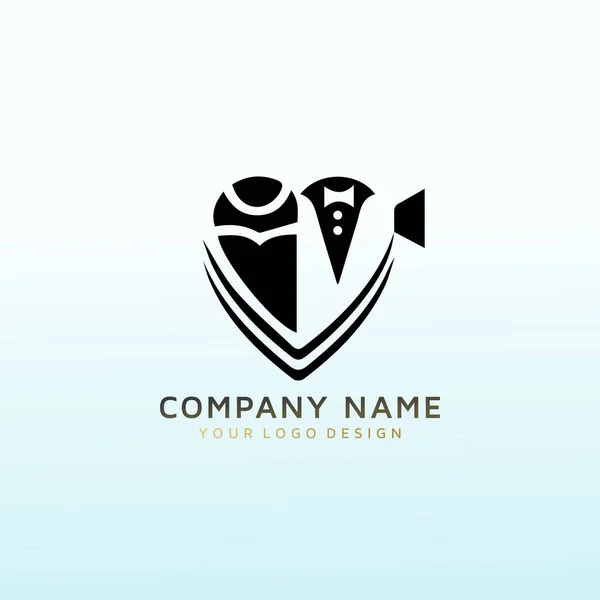 Designa Modern Men Ändå Catchy Logotyp För Ett Videoföretag — Stock vektor