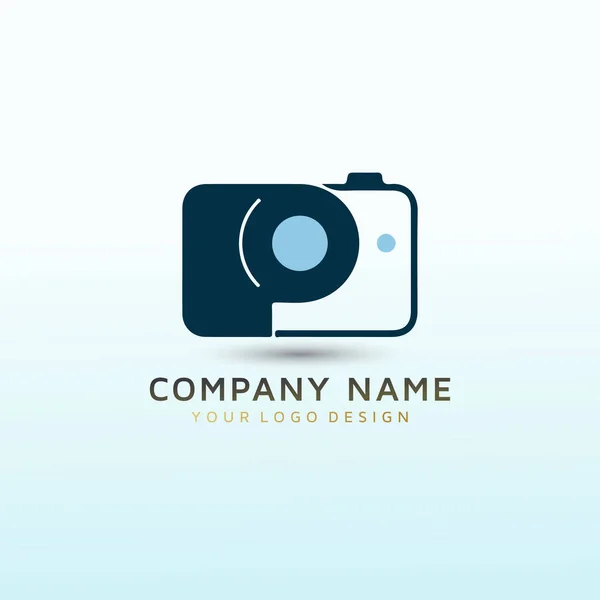 Litera Fotograf Wektor Projekt Logo — Wektor stockowy