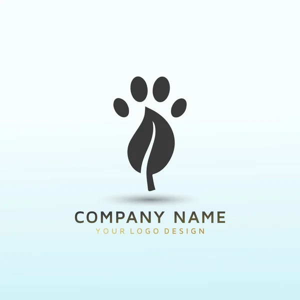 Любовь Логотипу Animal Paw — стоковый вектор