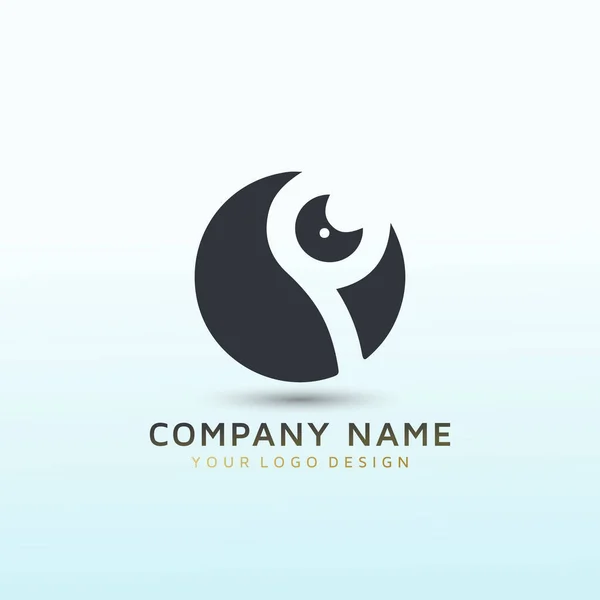 Lettera Fotografo Vettoriale Logo Design — Vettoriale Stock