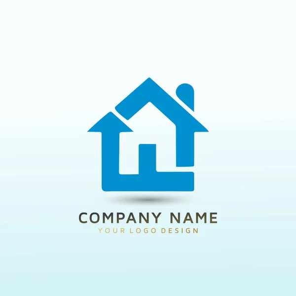Design Logo Real Estate Investment Firm Letter — Stock Vector