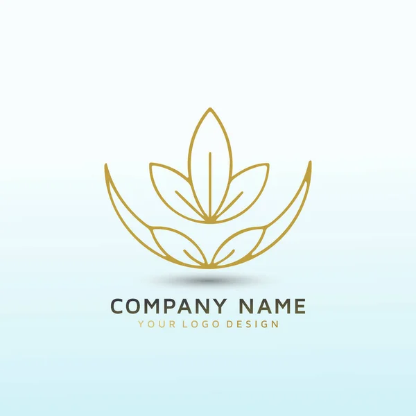 Yoga Vector Logo Design Idea — Vettoriale Stock