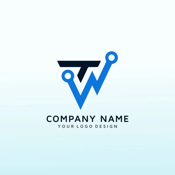 Buchstabe Vektor Logo Design — Stockvektor