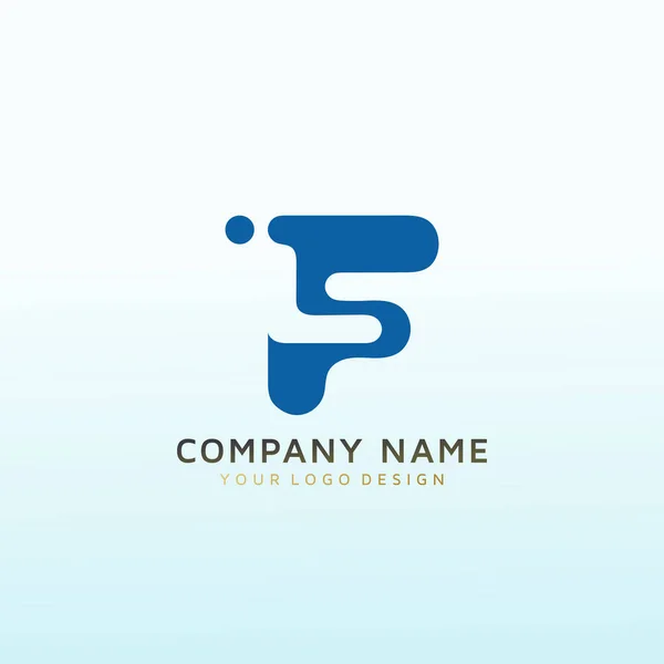 Carta Logo Para Aplicação Software — Vetor de Stock