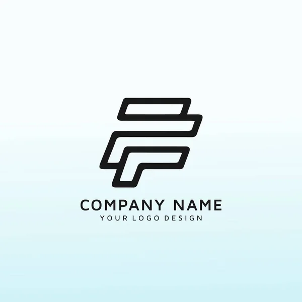 List Logo Dla Aplikacji Programowej — Wektor stockowy