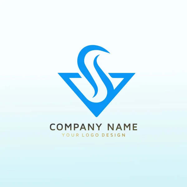 Brief Vorlesung Logo Design — Stockvektor