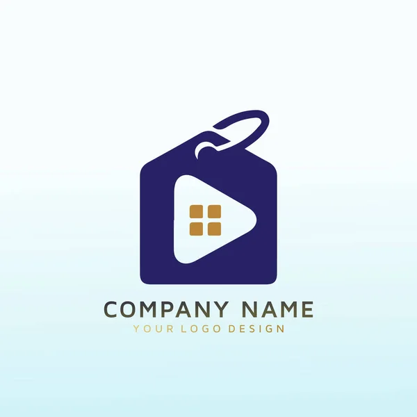 Janelas Para Projeto Home Logotipo Vetor — Vetor de Stock