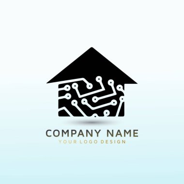 Bir emlak şirketinin modern logosu